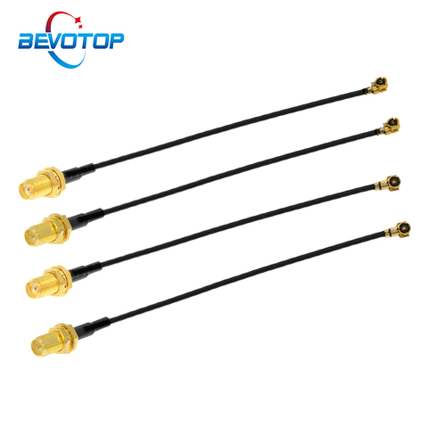 1pcs IPEX Cable uFL/u.FL/IPX/IPEX-1/ IPEX-4 MHF4 Female to SMA Female WIFI Antenna RF Cable RG1.13/0.81mm Pigtail Extension ► Photo 1/6