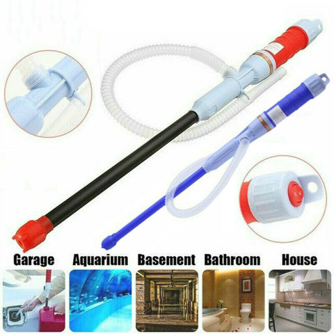 Deluxe Liquid Transfer Siphon Pump Electric Automatic Fuel Fluid Water Pump Battery Powered Gas Water Bathroom Pond ► Photo 1/6