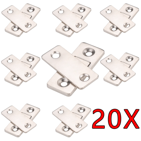 Myhomera 20 Sets / 8 Sets Strong Magnetic Door Closer Cabinet Door Catches Latch Furniture Doors Magnet Stop Cupboard Ultra Thin ► Photo 1/6