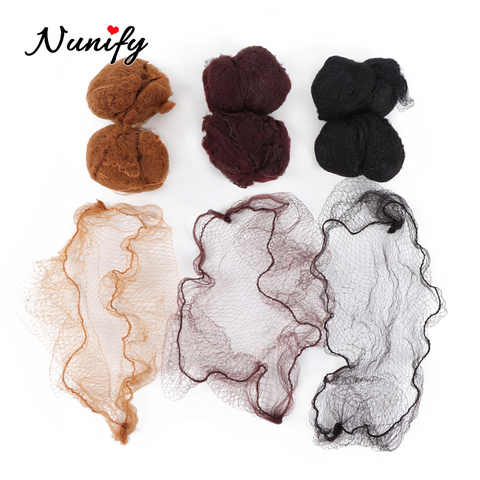 Nunify 5Mm Nylon Hair Nets Invisible Disposable Hair Net Ballet Dance Snoods Net Bun Hair Nets Invisible Elastic Edge Mesh Hair ► Photo 1/6