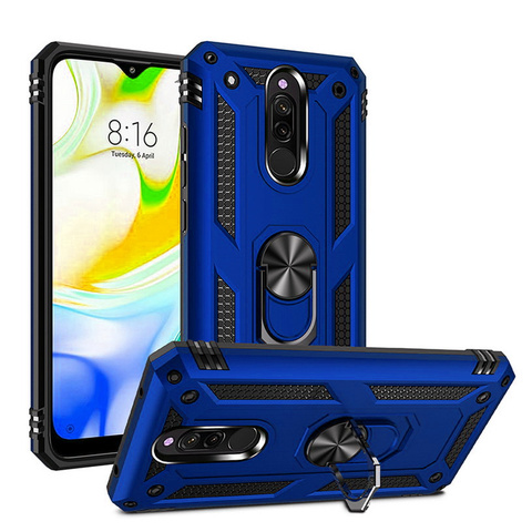 Luxury Armor Shockproof Case For Xiaomi Redmi 8 Cover Silicone Bumper Case For Redmi 8A redmi8 7 7A 9 9A 9C Metal Ring Cover ► Photo 1/6