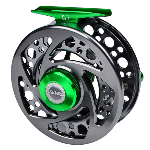 PROBEROS Fly Fishing Reel 5/7-7/9-9/10 WT Fishing Wheel Aluminum Lightweight Fly Reel CNC Machine Cut Large Arbor Die Casting ► Photo 1/6