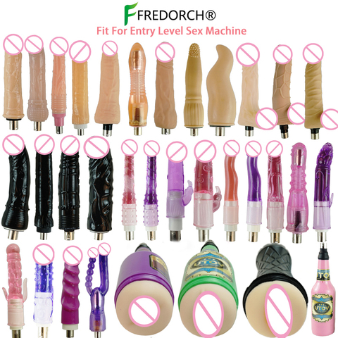 Fredorch Entry Level Sex Machine A2 / F2 /F3 Attachment 3XLR Accessories Dildos Suction Cup Sex Products For Women for Man ► Photo 1/6