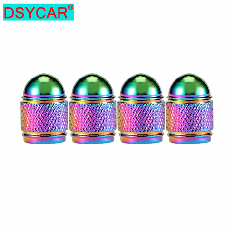 DSYCAR 4pcs/lot Car Tires Wheel Valve Cap Bike Moto Tyre Rim Valve Caps Dust Cover Car Styling for Fiat Audi Ford Bmw VW car ► Photo 1/6