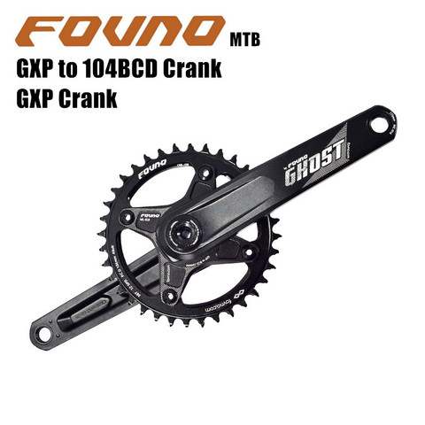 Fovno GXP Bicycle Crank GXP to 104 bcd Mountain bike crankset  aluminum alloy MTB bicycle crank for shimano SRAM bike parts ► Photo 1/6