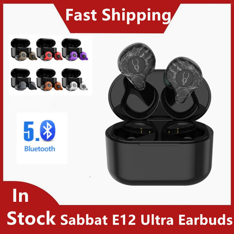 Sabbat E12 Ultra TWS BT 5.0 Aptx Earphone HiFi Stereo Earbuds Noise reduction IPX5 Sports Earphones наушнки беспроводние ► Photo 1/6
