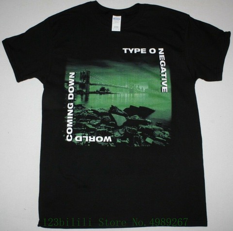 Type O Negative World Coming Down Black T Shirt Peter Steele Carnivore Shirts Homme Novelty Tshirt Men ► Photo 1/6