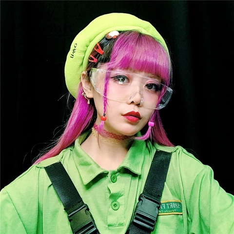 Harajuku Cute Women Beret Letter Embroidery Vintage Painter Hats Girl Punk Rock Style ► Photo 1/6