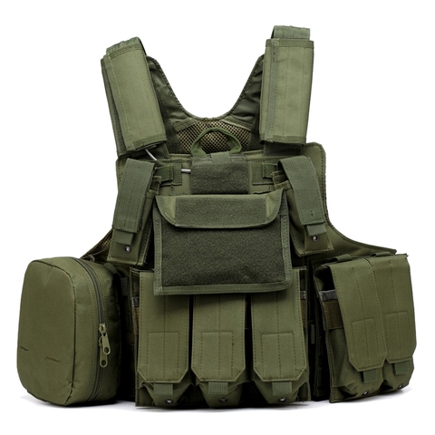 Tactical Molle CIRAS Vest Military Airsoft Paintball Hunting Vest with Mag Pouch Utility Bag Adjustable Armor Plate Chest Rig ► Photo 1/6