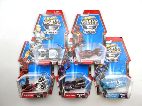 Hot Wheels 1:64 Car Battle Force 5 Gearslammer Syfurious Saber Reverb Buster Tank  Model Cars Kids Toys Gift ► Photo 1/6