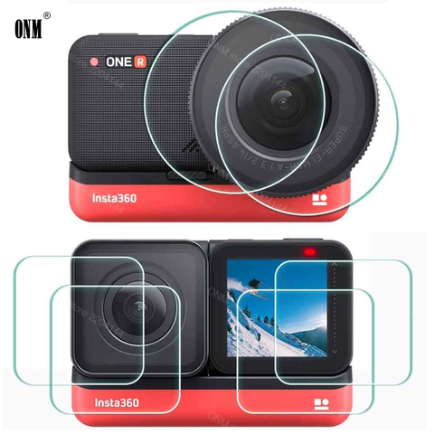 Screen Protector for Insta360 ONE R Twin Edition and Insta 360 ONE R 4k Wide Angle Camera Len LCD Film Tempered Glass Protection ► Photo 1/6