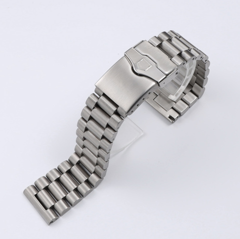 20mm Stainless Steel Watchband Sport Bracelet Flat End Double Push Button Deployment Clasp replacement metal strap for TAG HEUER ► Photo 1/6
