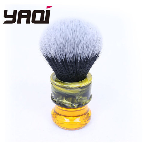 Yaqi 24MM Sagrada Familia Black/White Tuxedo Synthetic Fibre Resin Handle Men Wet Shave Brushes ► Photo 1/6