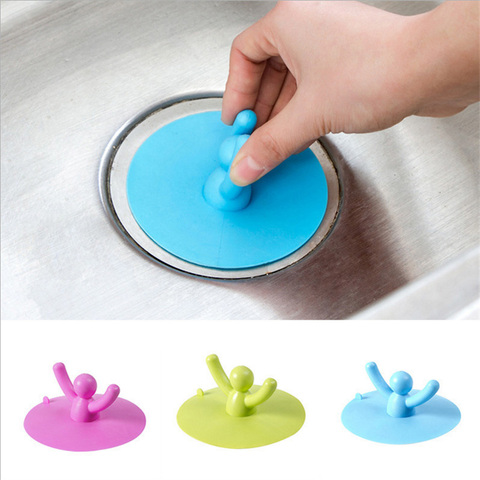 1pc Blue Drain Hair Catcher For Bathtub, Bathroom, Kitchen