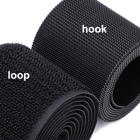 5meter 20-100mm High Quality Strong Adhesive Hook Loop Fastener Tape Strip Nylon Sticker Velcros Adhesive for Sewing DIY No Glue ► Photo 1/6
