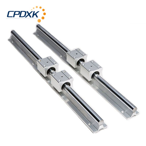 2 Sets Linear Rail SBR12 1000mm Linear Rail Slide With 4 Pcs SBR12UU Bearing Block For CNC Router CNC Parts ► Photo 1/6