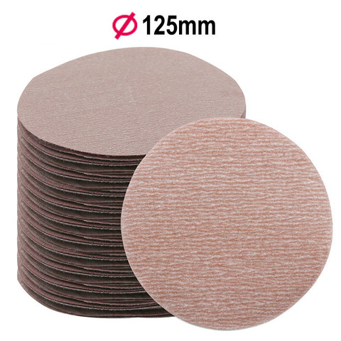 1PCS Red Circular Polishing Discs 125mm With Grits Felt Wheel Polishing Sharpening Sand Paper Tool Accessories ► Photo 1/5