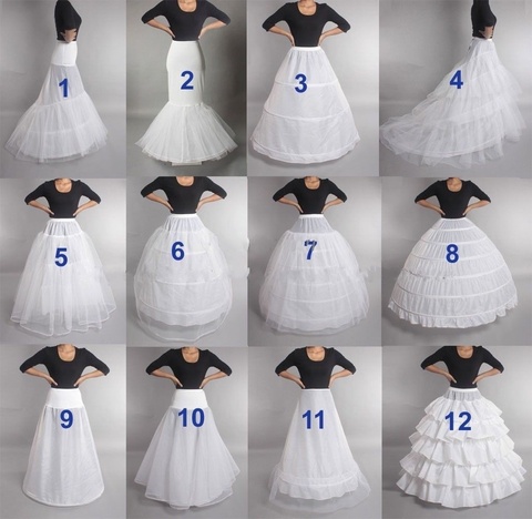 Wedding Petticoat Crinoline Slip Underskirt Bridal Dress Hoop Vintage Slips ► Photo 1/6
