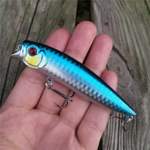 1pc Popper Fishing Lures 9.5cm 11.5g Top Water floating Wobblers Hard Baits Crankbaits Isca Artificial Surface Fishing Tackle ► Photo 1/6