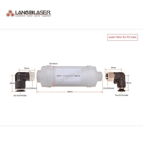 diode laser system water filter for install D12 PU tube ► Photo 1/1