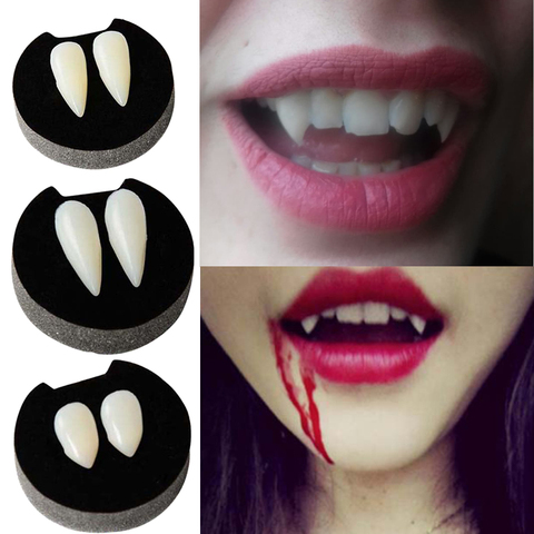 Vampire Teeth Fangs Elf Ears Boxes for Halloween Costume Accessory