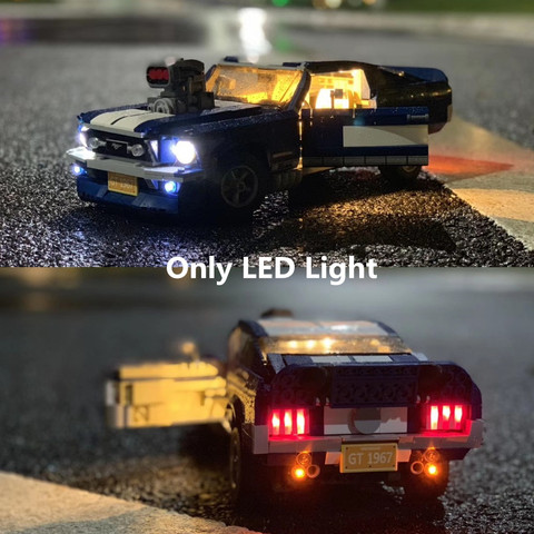 (Only light) LED Light For CREATOR Ford Mustang GT500 1967 1960 Building Blocks Kit Bricks Classic Model Toys 10265 21047 ► Photo 1/6