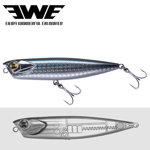 2022 NEW EWE AR-C Floating Pencil Lure 85/100mm 10/14g Topwater Stickbait Surface Popper Wobbler For Trout Bass Pike Fishinglure ► Photo 1/6