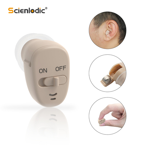 Invisible Digital Hearing Aid Ear for Deafness ITE Mini Hearing Aids for Elderly Moderate to Severe Hearing Loss Sound Amplifier ► Photo 1/6