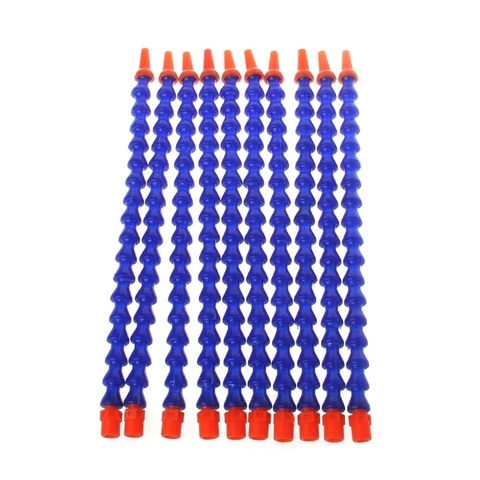 2022 New 10 Pcs Round Nozzle 1/4PT Flexible Oil Coolant Pipe Hose Blue Orange ► Photo 1/6