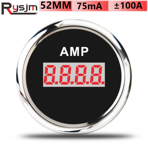 Universal 52mm Amperemeter Gauge Car boat AMP Current Meter Gauge With Red Backlight for Marine Car motorcycle Auto 9-32V ► Photo 1/6