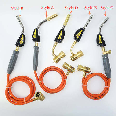 Mapp Torch Gas Welding Piezo Ignition Flame Brazing Tool 1.5m Hose CGA600 BBQ Heating Quenching HVAC Plumbing Welding Torch ► Photo 1/6