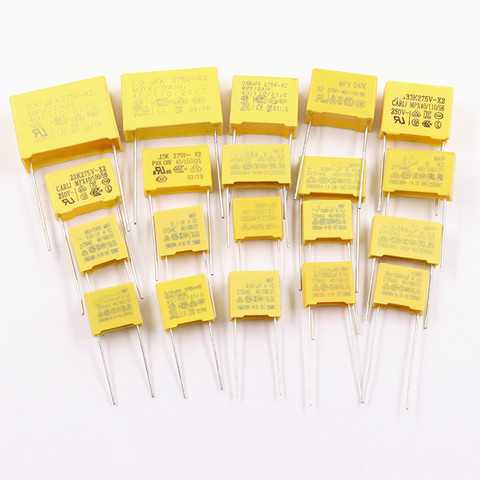 10pcs 275VAC capacitor X2 series 0.01UF ~ 2.2UF Polypropylene film capacitor New 10nf 100nf 150nf 200nf 680nf 470nf 1UF ► Photo 1/6