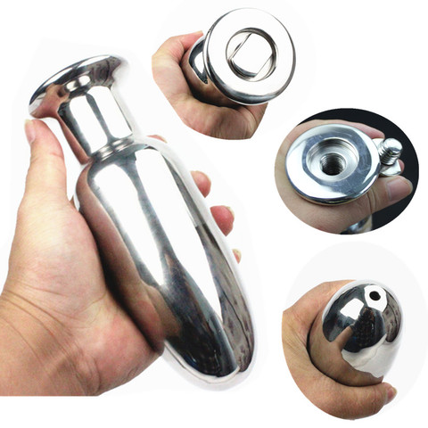 8 Sizes Enemator with Hollow Hole Stainless Steel Anal Plug Butt Plug Anal Expanding Anus Devices Toy  Adult GameHH8-33 ► Photo 1/6