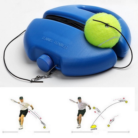 Solo Tennis Trainer Rebound Ball Exercise Tennis Training Machine Sparring Device Tool Accessories Tennis Practice Trainer ► Photo 1/6