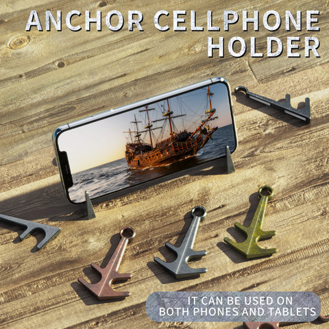 Fashion Mini Anchor Phone Desk Mount Stand Phone Holder Bracket for Cell Mobile Phone Tablets Outdoor Bracket ► Photo 1/1