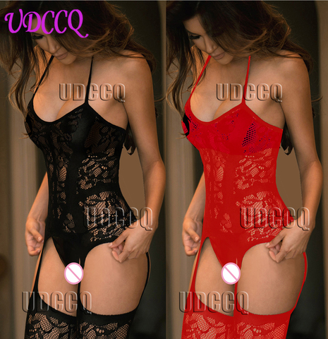plus size Sexy Lingerie Women Erotic Lingerie Hot Sex Products Sexy Costumes Underwear Slips Intimates Dress Bodysocks Q001 ► Photo 1/6