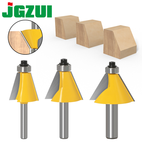 1pc 8mm 6mm 1/4inch 12mm 1/2inchShank Chamfer Router Bit 15 Degree Bevel Edging Milling Cutter for Wood Woodorking Machine Tools ► Photo 1/6