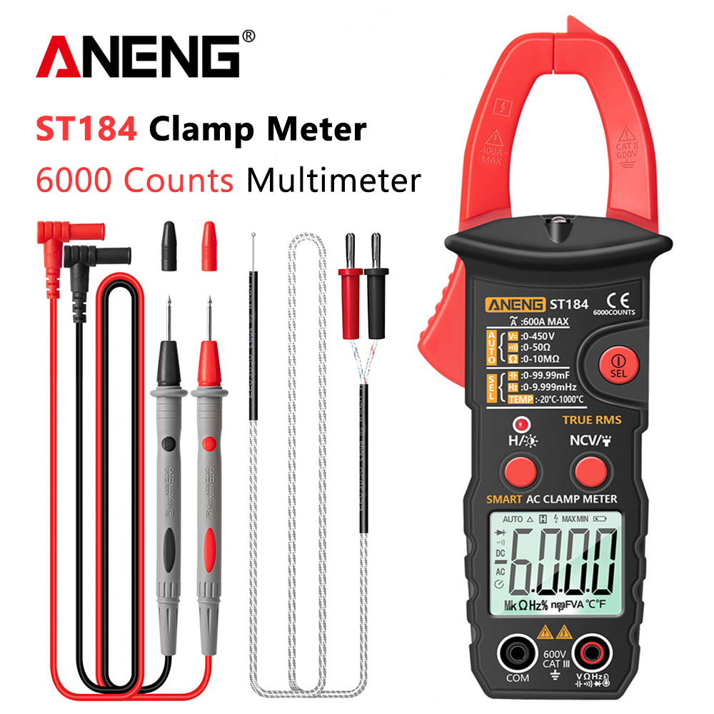 ANENG ST201 Digital Multimeter Clamp ammeter transistor tester