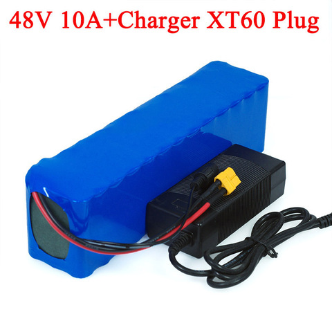 48v lithium ion battery 48v 10Ah 1000w 13S3P Lithium ion Battery Pack For 54.6v E-bike Electric bicycle Scooter with BMS+charger ► Photo 1/6