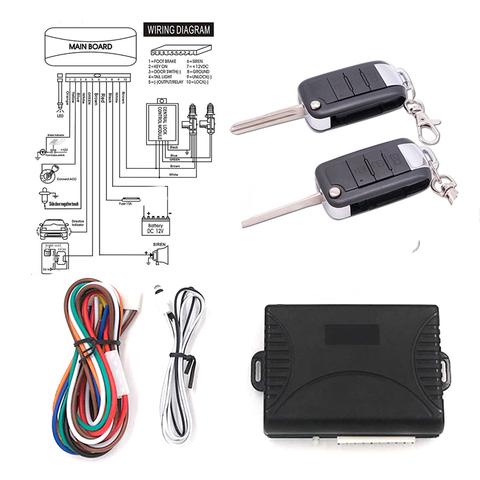 for Honda Car Alarm System Auto Remote Central Kit Door Lock Locking System with Key Central Locking with Remote Control ► Photo 1/6