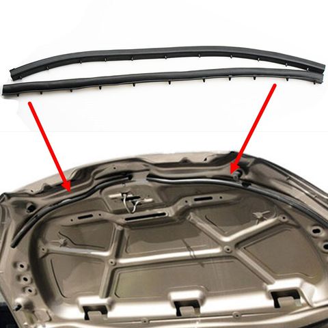 LARBLL 2Pcs/Set Front Engine Hood Sound-proof Seal Strip for Peugeot 301 2014-2016 For Citroen Elysee ► Photo 1/6