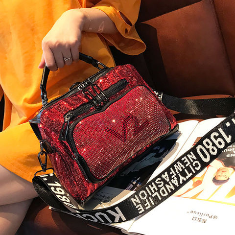 New Arrival Durable High-Quality Ladies Hand Bags Diamond Bag Luxury Women Handbags Brand 2022 Rhinestone Ita Tote Shoulder Bag ► Photo 1/6