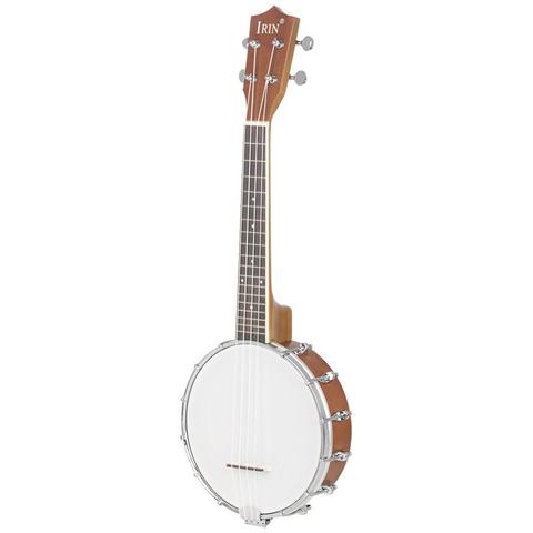 IRIN Mini 4 Strings Concert Banjo Uke Ukulele for Musical Stringed Instruments 64x24.5x10CM ► Photo 1/6