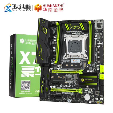 HUANANZHI X79 2.49 V2.1 Motherboard For Intel LGA 2011 Xeon E5 DDR3 128GB M.2 NVME NGFF ATX LGA2011 Server Mainboard ► Photo 1/6