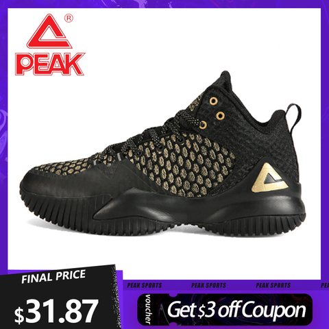 PEAK Men Basketball Shoes Lou Williams Court Train Non-slip Sneakers Men Street Master Outdoor Wearable Basketball Sports Shoes ► Photo 1/6