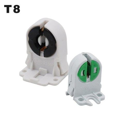 4pcs/lot T8 Lamp Holder 21.007 PBT Flame Retardant G13 Fluorescent Light Plastic Socket T4 T5 Lamp Base 50.008 For LED Tube ► Photo 1/6