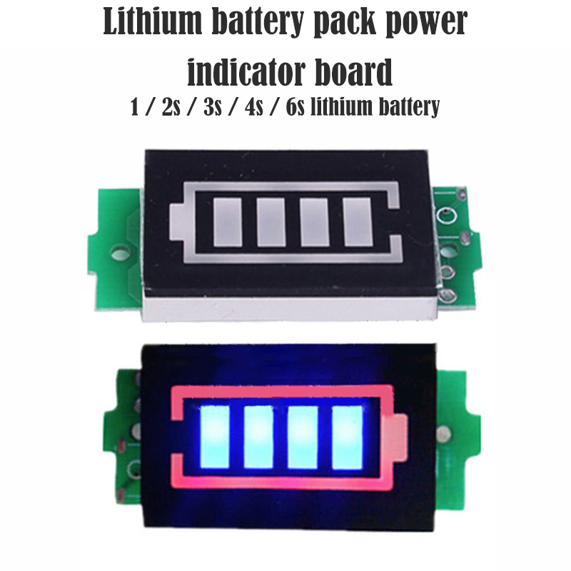 Module Lithium Battery Capacity Indicator Display Panel Power Level Tester 