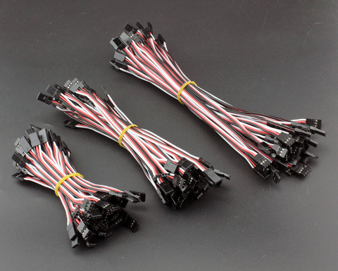 New 10cm 15cm 30cm Male To Male JR Plug Servo Extension Lead Wire Cable For KK MK MWC APM Flight Controller RC Helicopter 10Pcs ► Photo 1/5