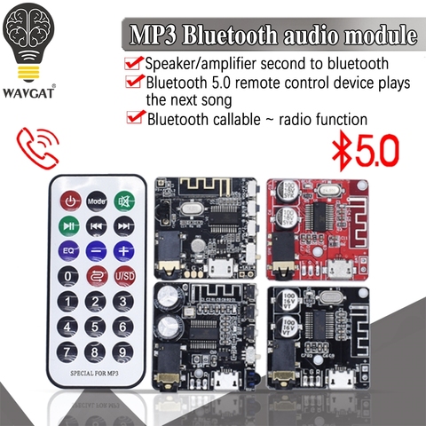 WAVGAT Bluetooth Audio Receiver board Bluetooth 5.0 mp3 lossless decoder board Wireless Stereo Music Module ► Photo 1/6