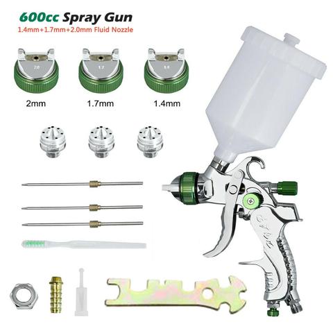 WENXING G2008 Professional HVLP Spay Gun 1.4/1.7/2.0mm Nozzle Gravity Airbrush Pneumatic Tools For Car ► Photo 1/6